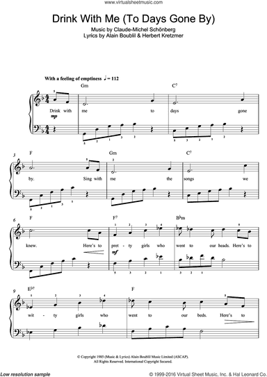 Drink With Me (To Days Gone By) (from Les Miserables)