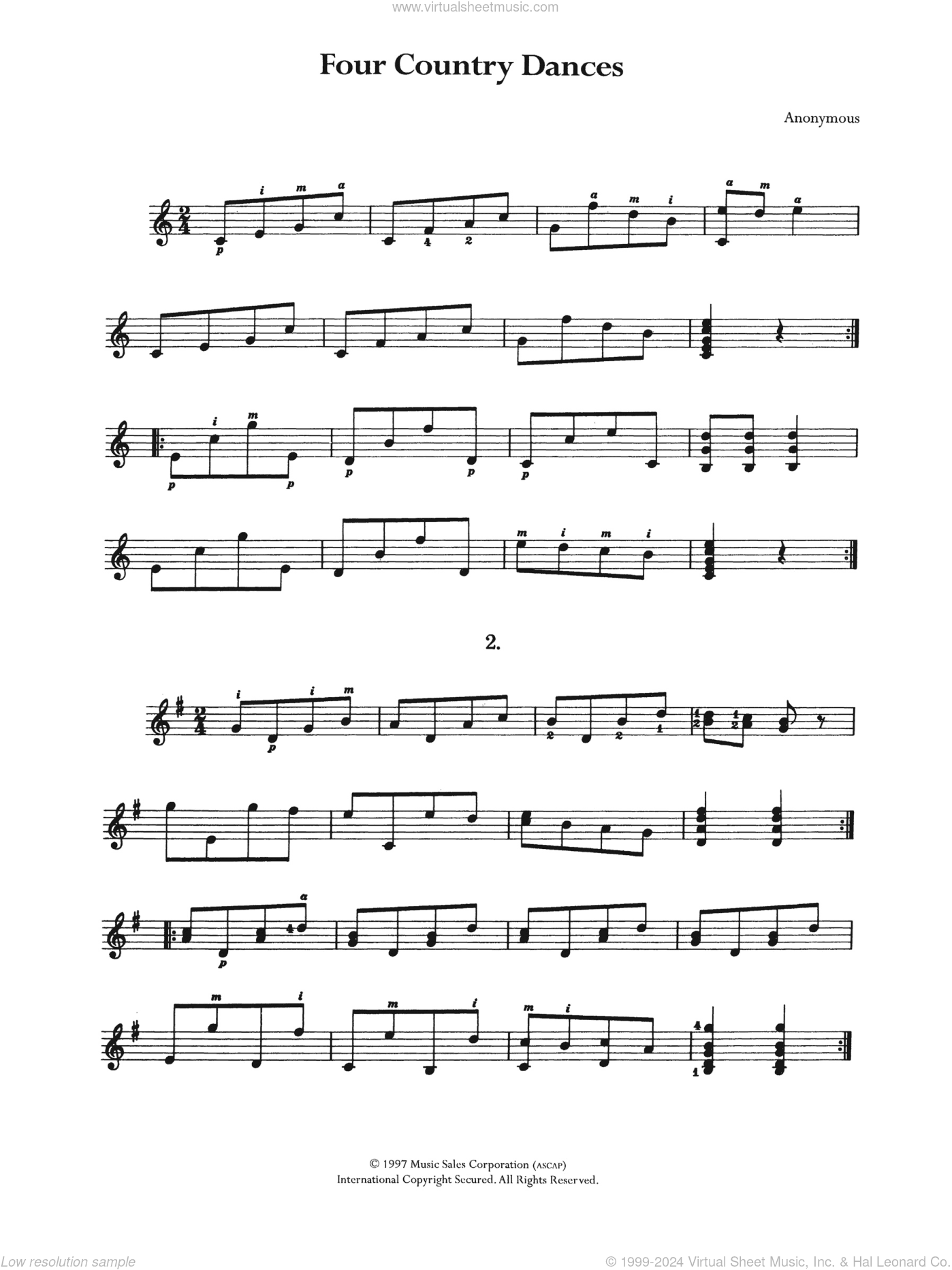 Four Country Dances