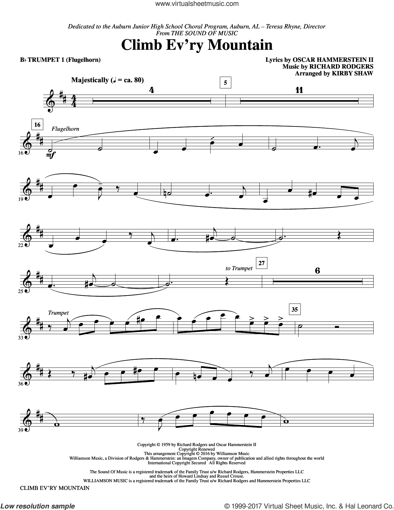 Climb Ev'ry Mountain (complete set of parts)