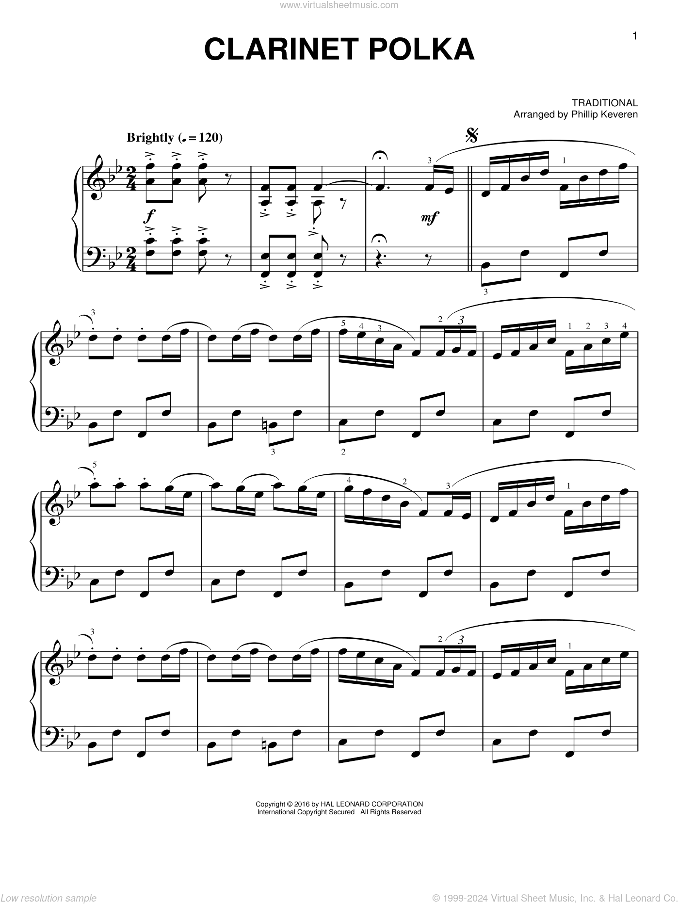 Clarinet Polka [Classical version] (arr. Phillip Keveren)