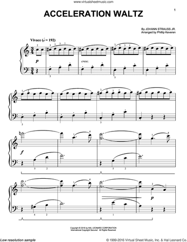 Acceleration Waltz [Classical version] (arr. Phillip Keveren)