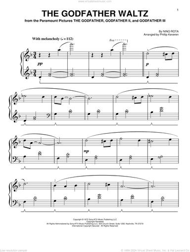 The Godfather Waltz [Classical version] (arr. Phillip Keveren)
