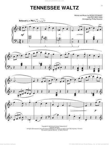 Tennessee Waltz [Classical version] (arr. Phillip Keveren)