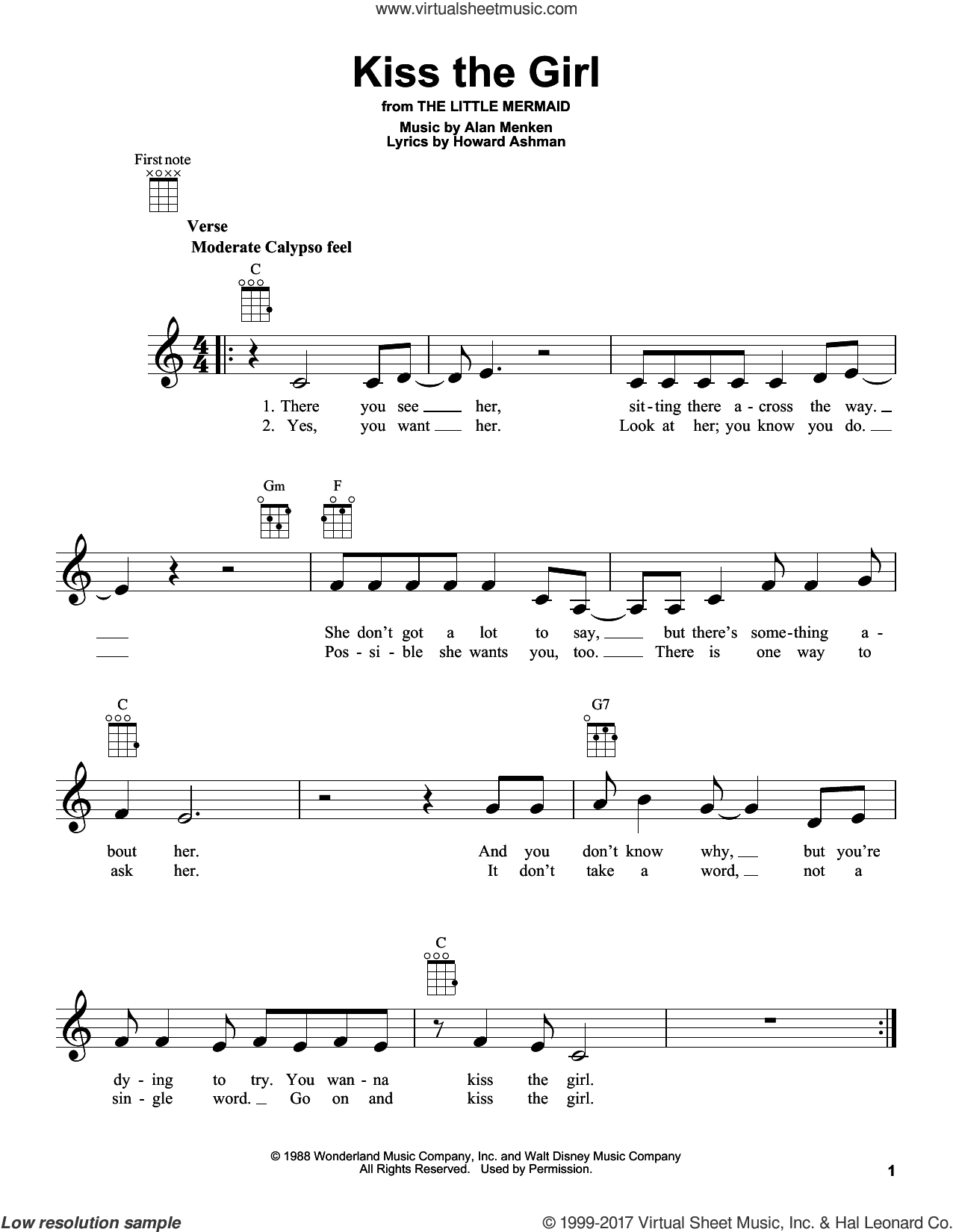 Kiss The Girl (from The Little Mermaid)