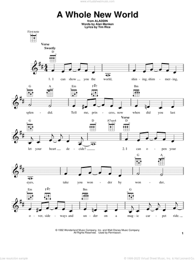 A Whole New World (from Aladdin)