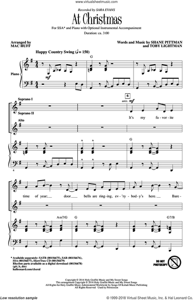 At Christmas (arr. Mac Huff)