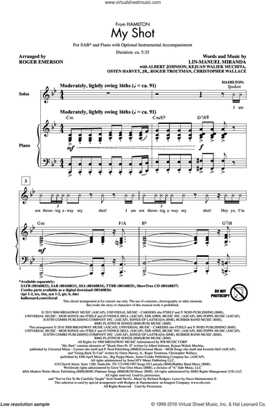 My Shot (from Hamilton) (arr. Roger Emerson)