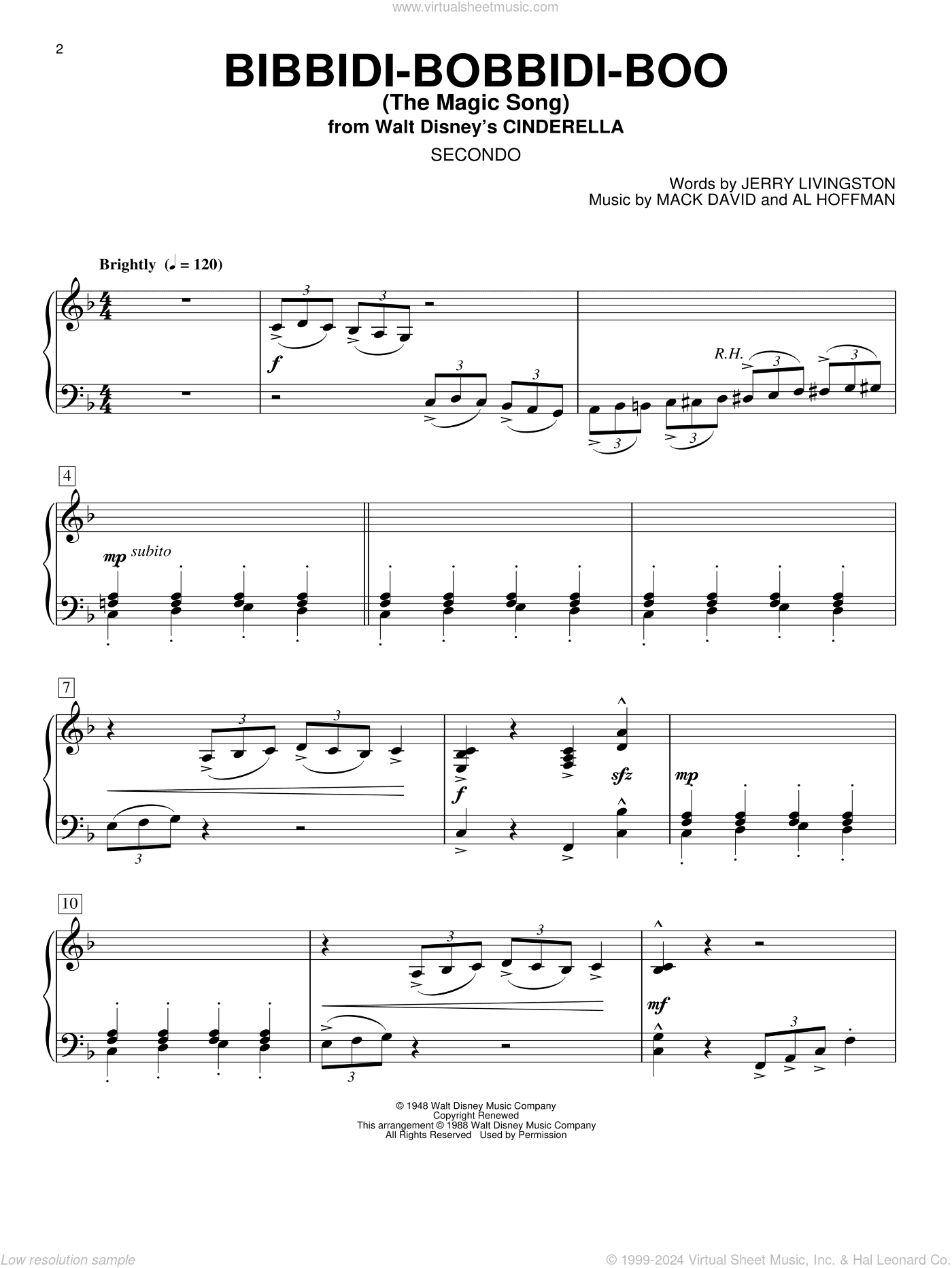 Bibbidi-Bobbidi-Boo (The Magic Song) (from Cinderella)