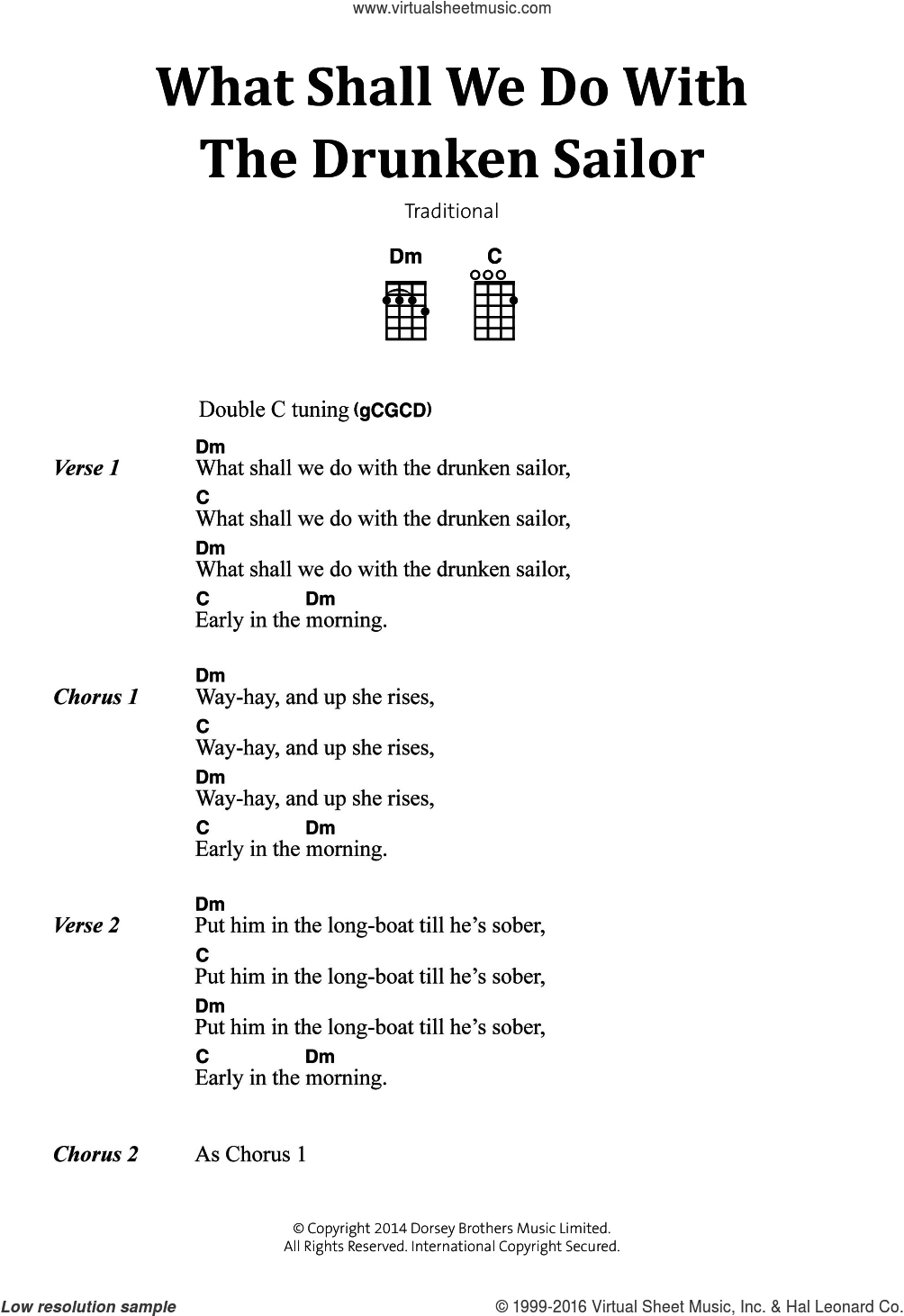 What Shall We Do With The Drunken Sailor