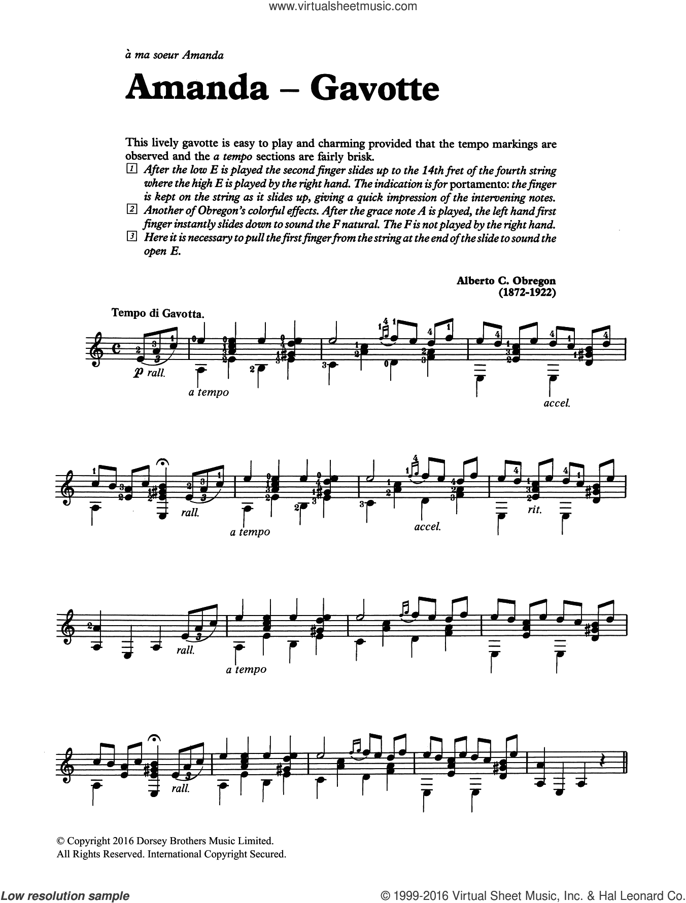 Amanda - Gavotte
