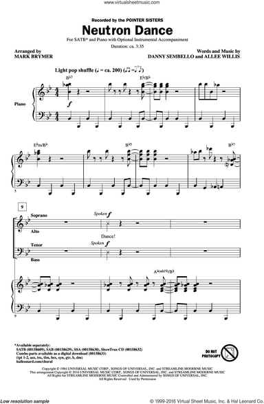 Neutron Dance (arr. Mark Brymer)