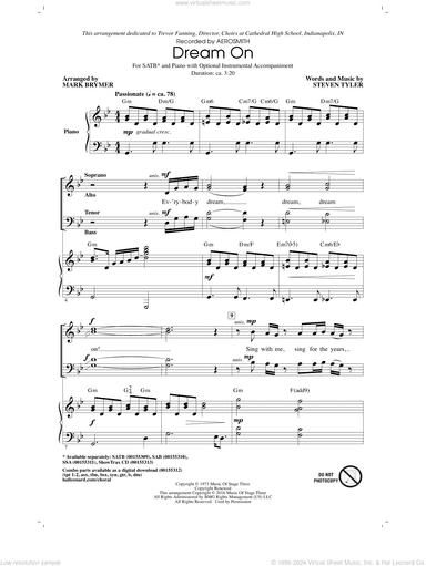 Dream On (arr. Mark Brymer)