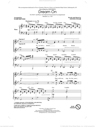 Dream On (arr. Mark Brymer)