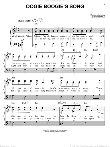 Oogie Boogie's Song (from The Nightmare Before Christmas)