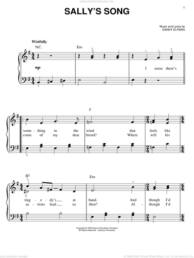 Sally's Song (from The Nightmare Before Christmas)