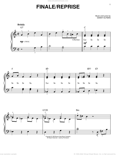 Finale/Reprise (from The Nightmare Before Christmas)