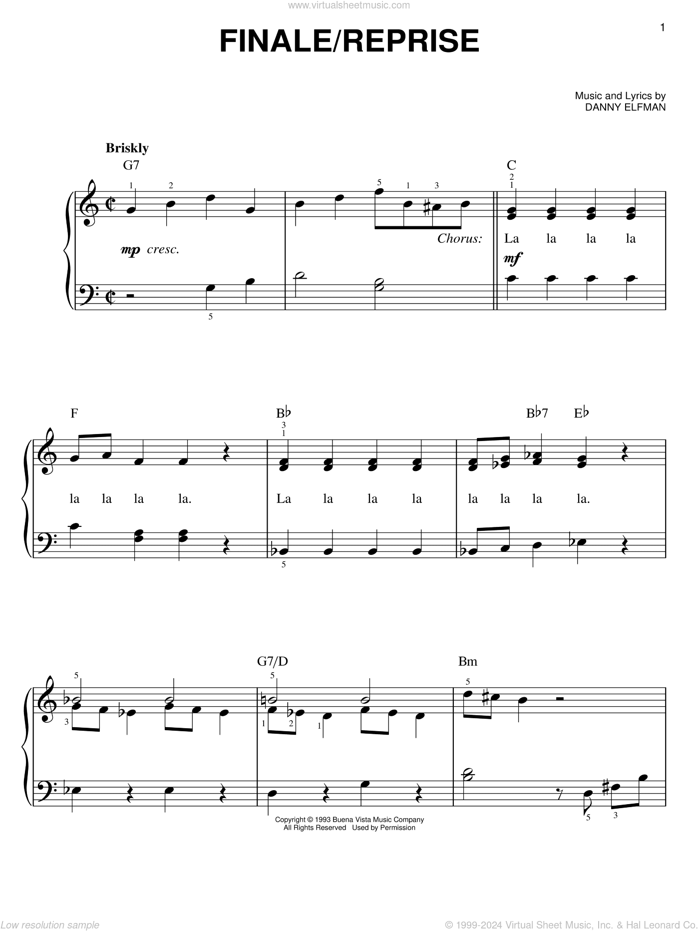Finale/Reprise (from The Nightmare Before Christmas)