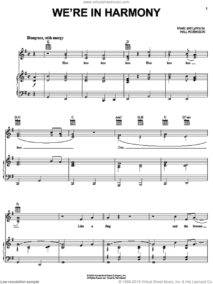 We're In Harmony