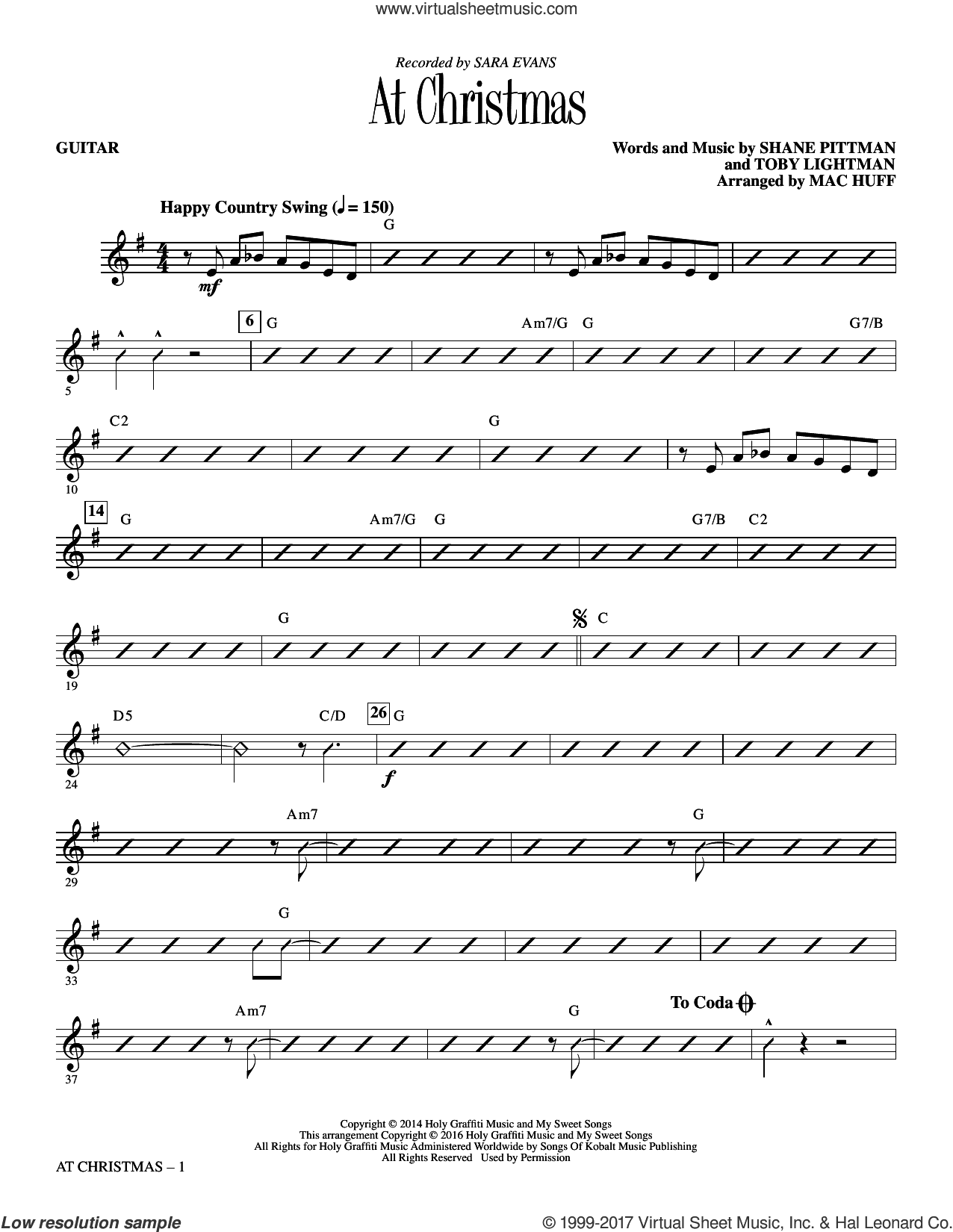 At Christmas (arr. Mac Huff) (complete set of parts)
