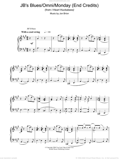 JB's Blues/Omni/Monday (End Credits) (from I Heart Huckabees)