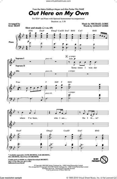 Out Here On My Own (from Fame) (arr. Mac Huff)