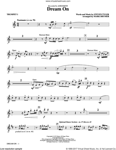 Dream On (arr. Mark Brymer) (complete set of parts)