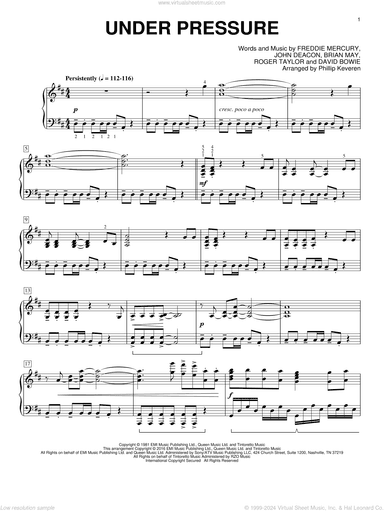 Under Pressure [Classical version] (arr. Phillip Keveren)