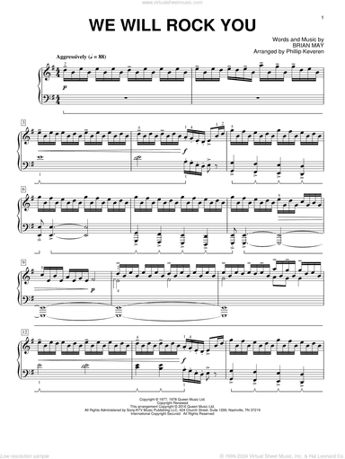 We Will Rock You [Classical version] (arr. Phillip Keveren)