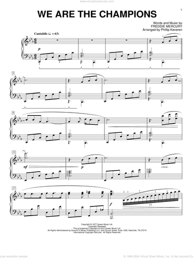We Are The Champions [Classical version] (arr. Phillip Keveren)