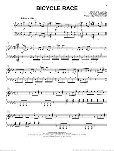 Bicycle Race [Classical version] (arr. Phillip Keveren)