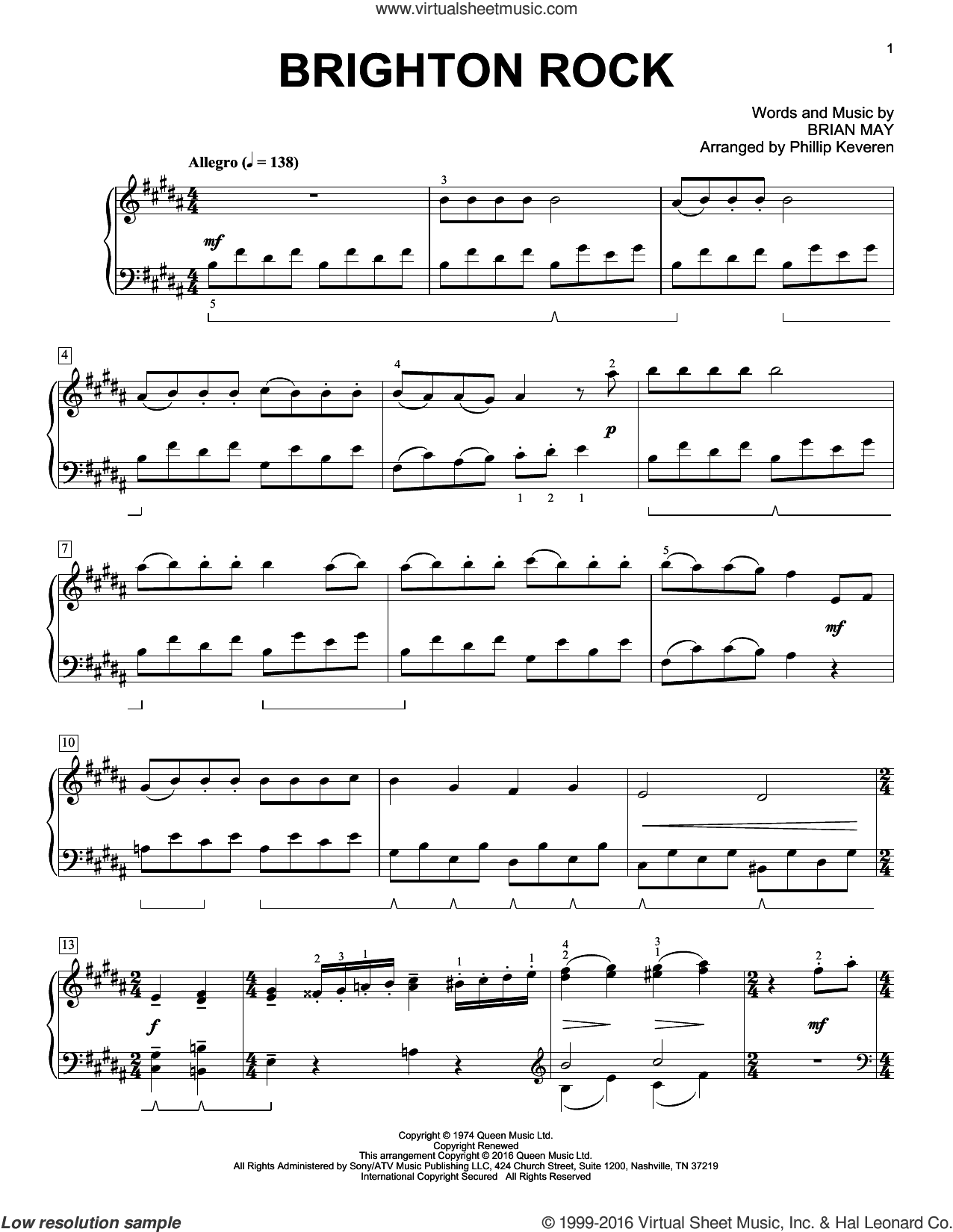 Brighton Rock [Classical version] (arr. Phillip Keveren)