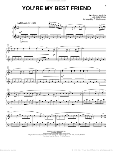 You're My Best Friend [Classical version] (arr. Phillip Keveren)