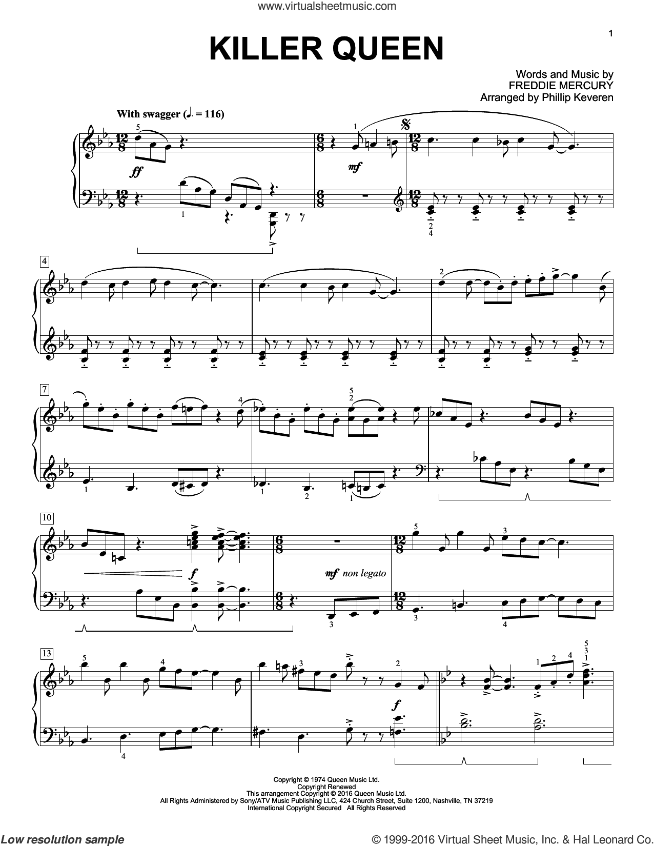 Killer Queen [Classical version] (arr. Phillip Keveren)