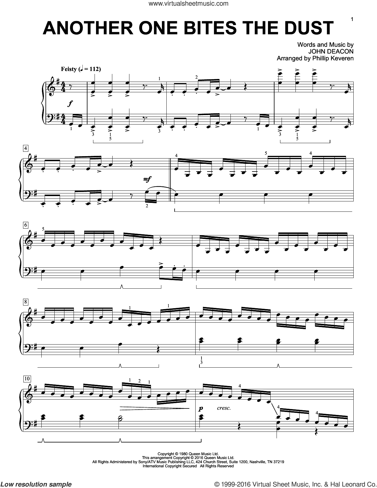Another One Bites The Dust [Classical version] (arr. Phillip Keveren)