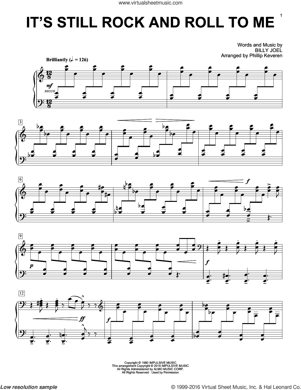 It's Still Rock And Roll To Me [Classical version] (arr. Phillip Keveren)