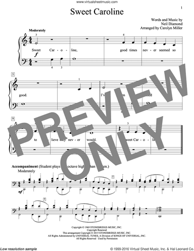 Sweet Caroline (arr. Carolyn Miller)