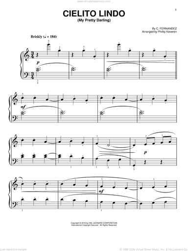 Cielito Lindo (My Pretty Darling) [Classical version] (arr. Phillip Keveren)
