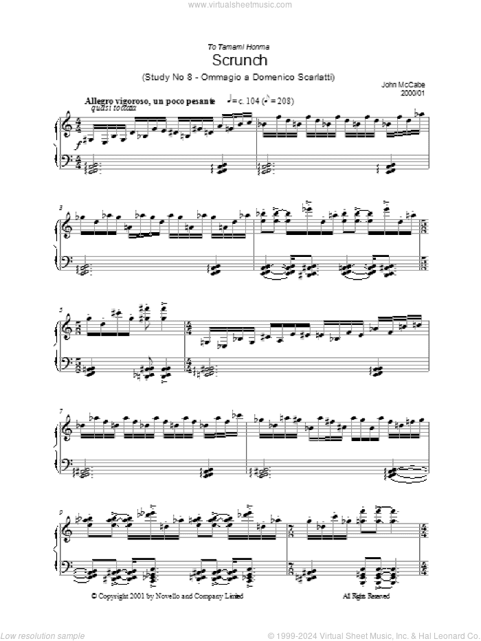 Scrunch (Study No 8 - Ommagio A Domenico Scarlatti)