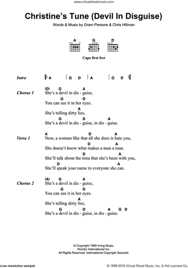 Christine's Tune (Devil In Disguise)