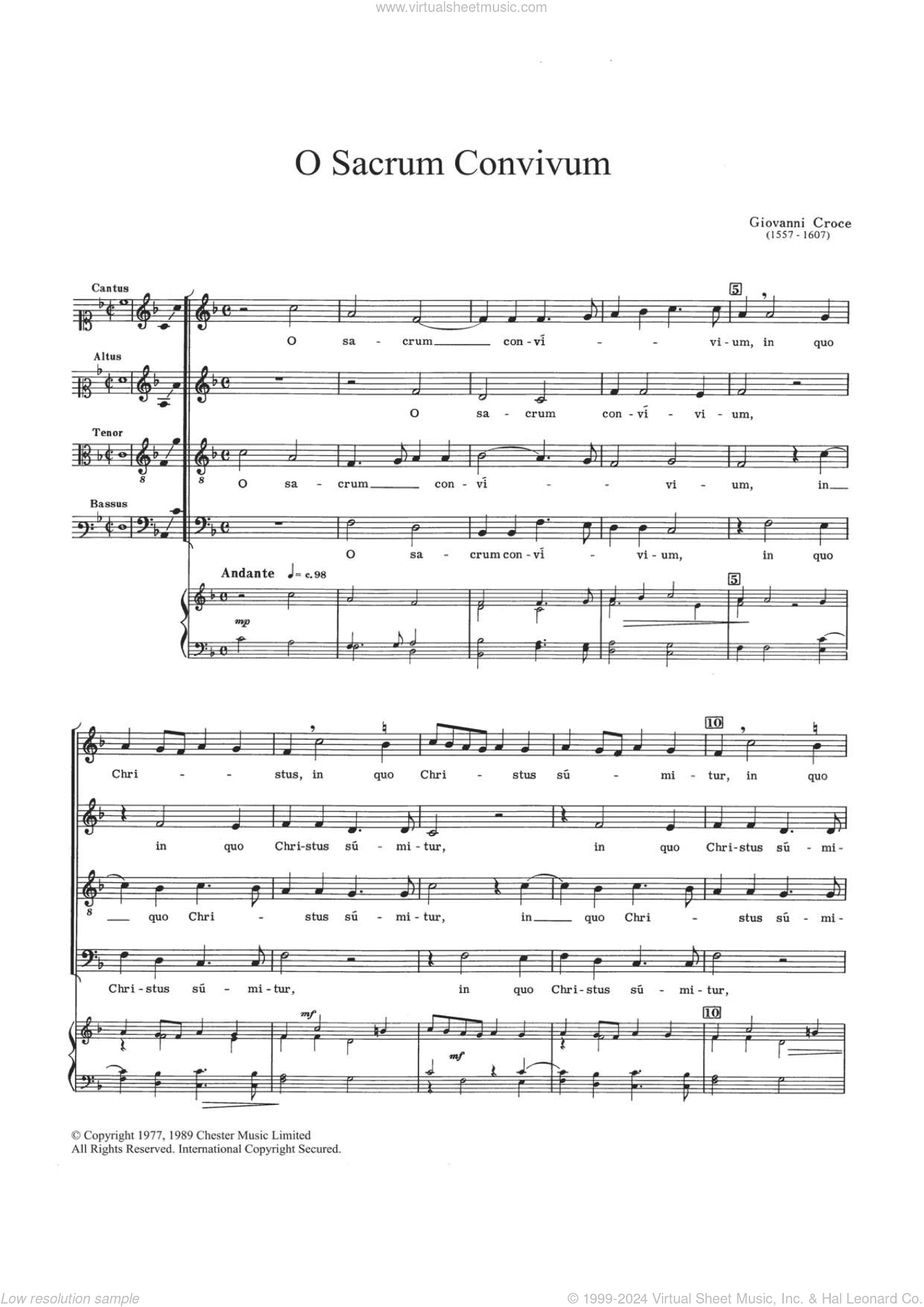 O Sacrum Convivium
