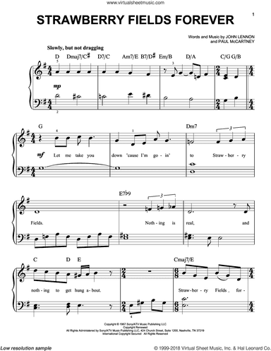 Strawberry Fields Forever, (beginner)
