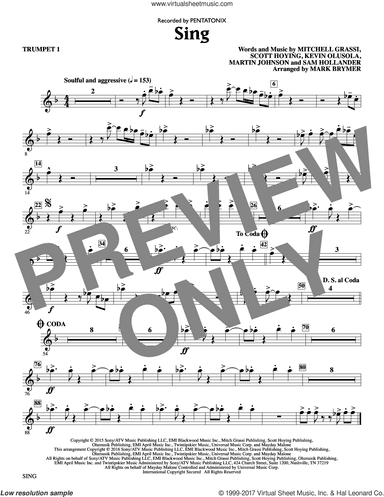 Sing (arr. Mark Brymer) (complete set of parts)