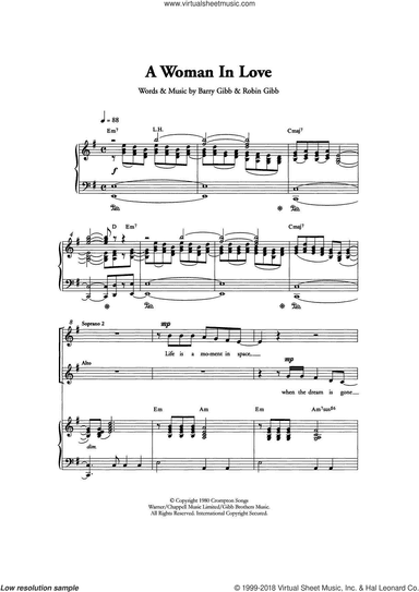A Woman In Love (Arr. Berty Rice)