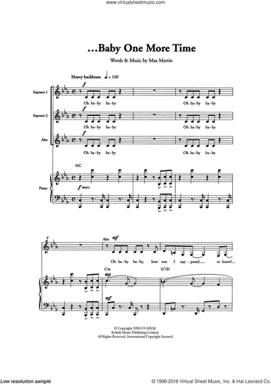 ...Baby One More Time (Arr. Berty Rice)