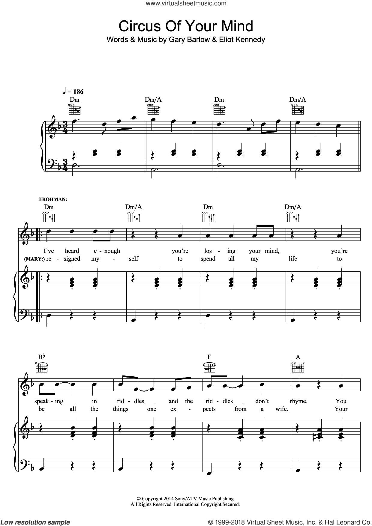 Circus Of Your Mind (from 'Finding Neverland')