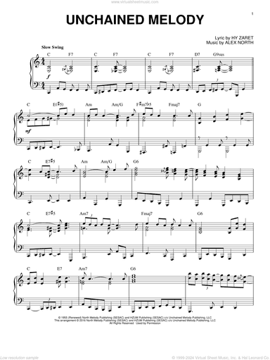 Unchained Melody [Jazz version] (arr. Brent Edstrom)