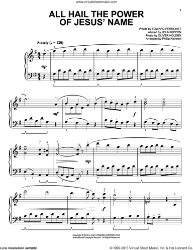 All Hail The Power Of Jesus' Name [Classical version] (arr. Phillip Keveren)