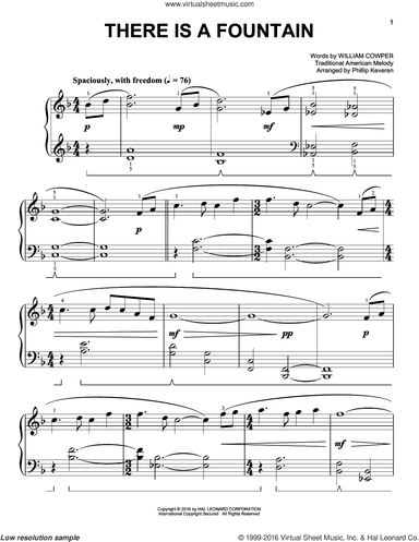 There Is A Fountain [Classical version] (arr. Phillip Keveren)