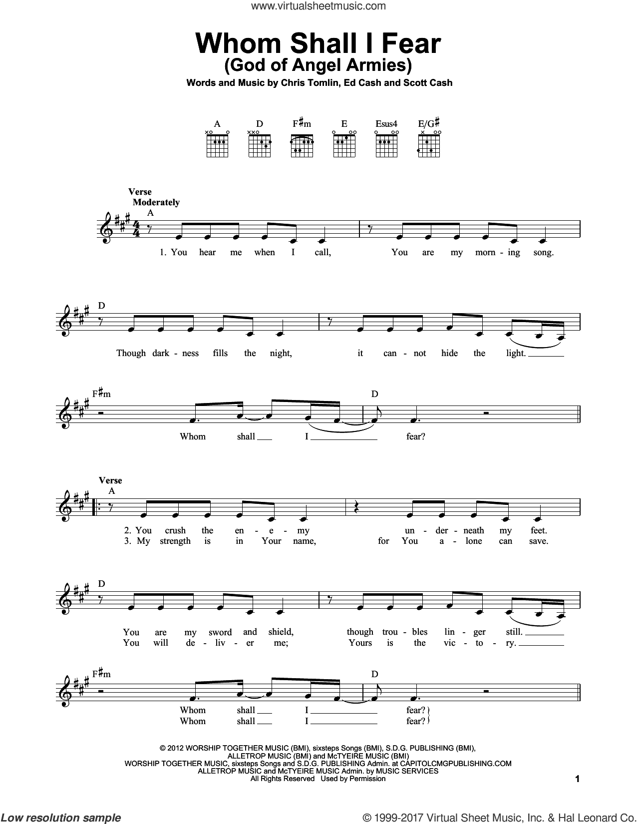Whom Shall I Fear (God Of Angel Armies)