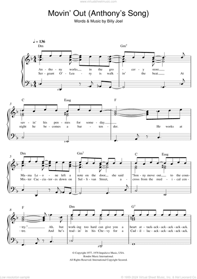 Movin' Out (Anthony's Song)